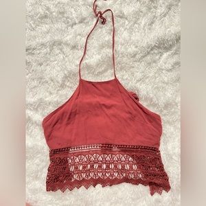 American eagle XS pink halter top